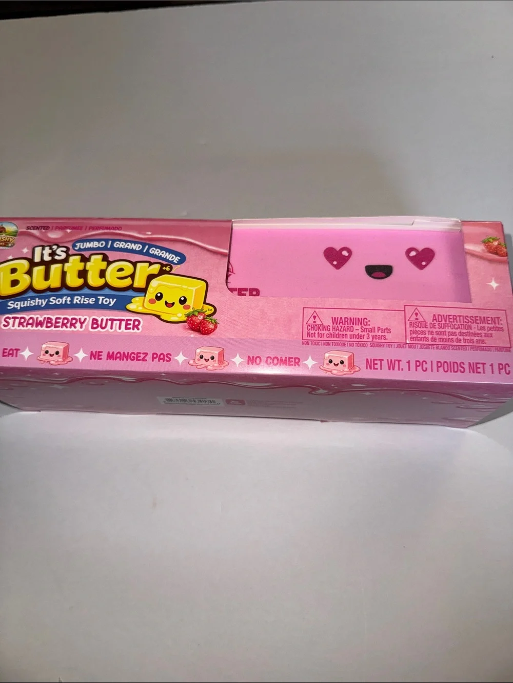 Butter Pink Strawberry scented  Butter Squishy Soft Rise Toy